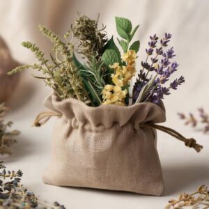 ai design of herbs in a pouch to roll your own herbal smoke